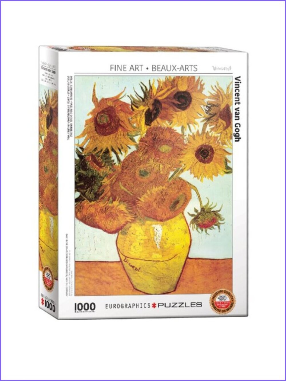 Eurographics 1000pcs Adult Puzzle Twelve Sunflowers by Van Gogh New In Box